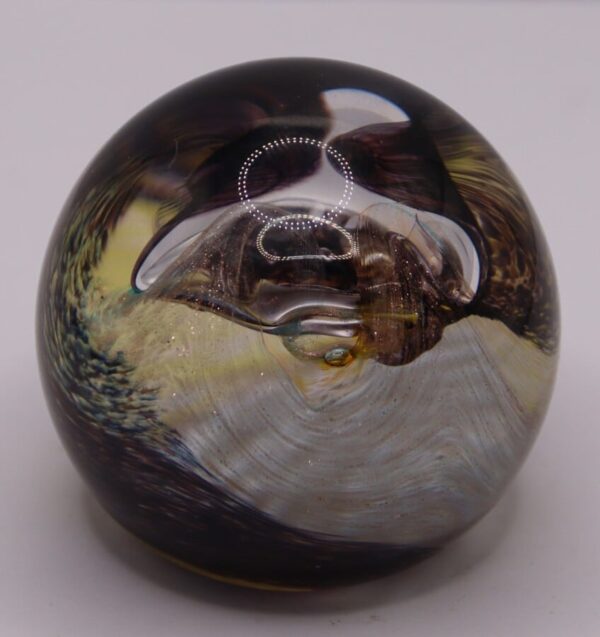 Caithness Glass 50th Golden Moon Crystal Paperweight - Image 5