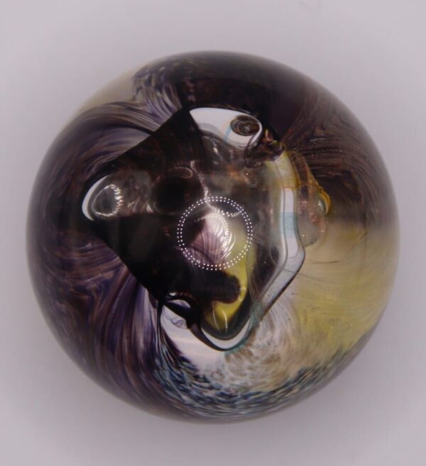 Caithness Glass 50th Golden Moon Crystal Paperweight - Image 4