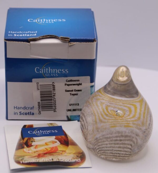 Caithness Sweet Gem Topaz Paperweight - Image 3