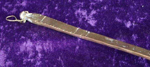18th c. Brass Deep Bowl Ladle - Image 7