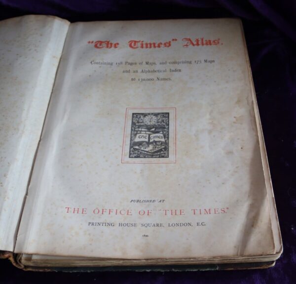 The Times Atlas 1899 Atlas Antique Maps 7