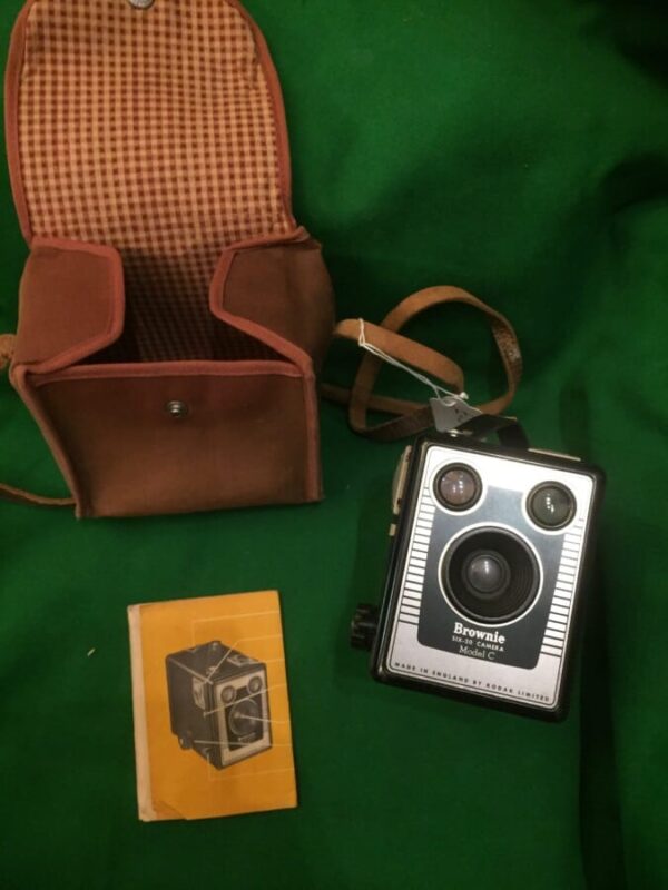 Box Brownie Camera with case and instruction