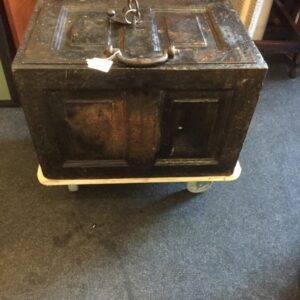 1815/1840 paymaster cash in transit three bar lock box cash chest Antique Boxes