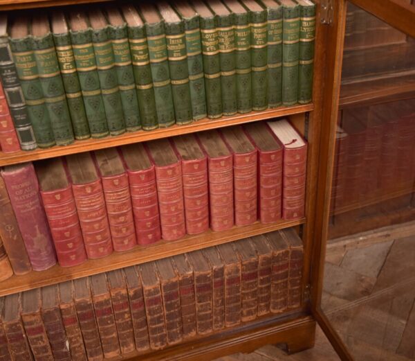 Edwardian Oak Bookcase / Display Cabinet SAI2788 Antique Bookcases 6