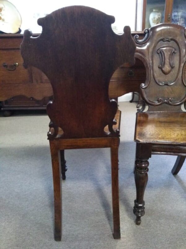Pair of Oak Victorian Chairs Hall chairs Miscellaneous 6