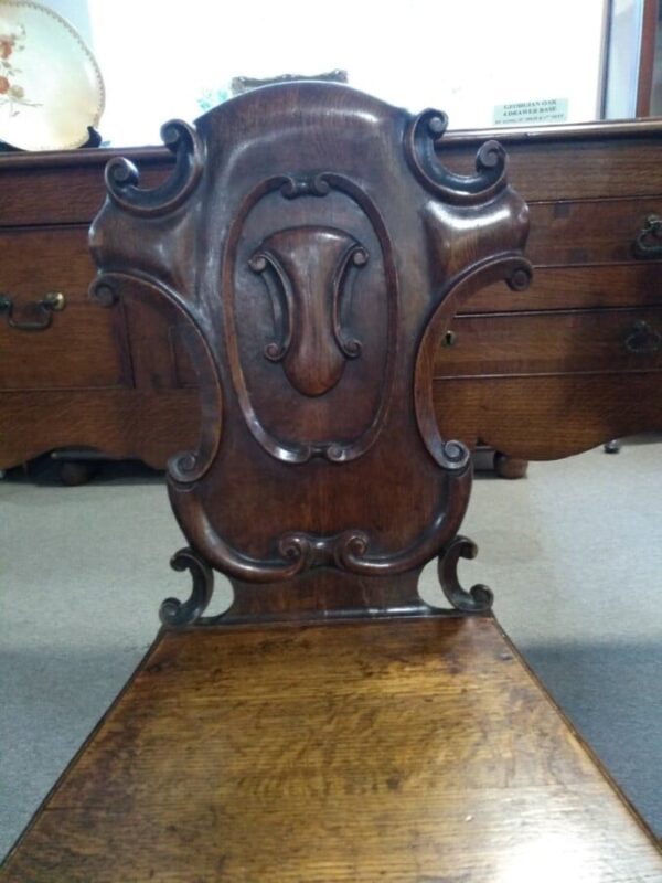 Pair of Oak Victorian Chairs Hall chairs Miscellaneous 4
