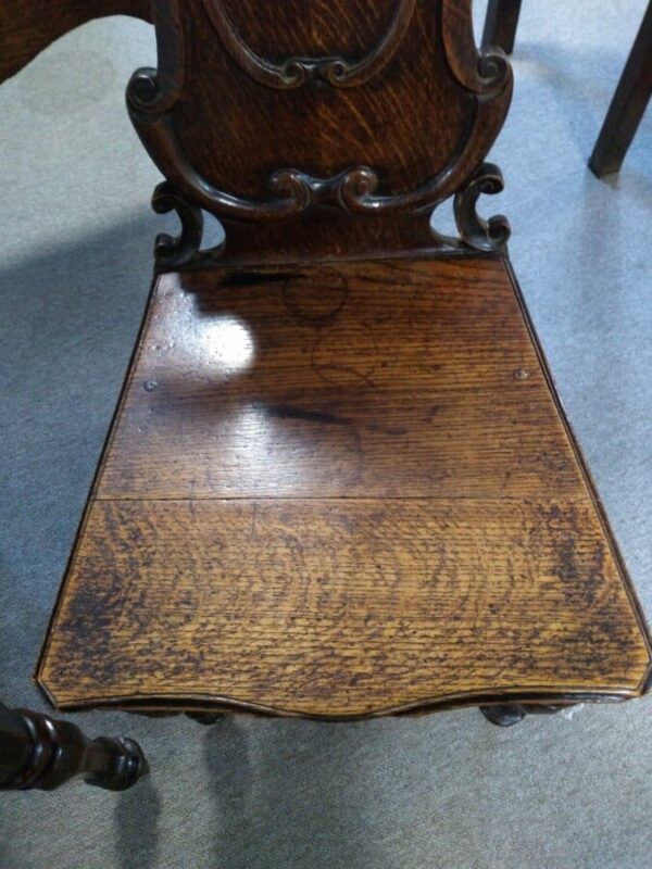 Pair of Oak Victorian Chairs Hall chairs Miscellaneous 8