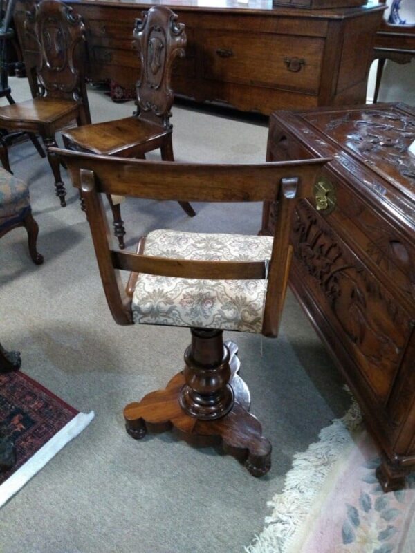 Victorian Rosewood Harpist Chair - Image 3