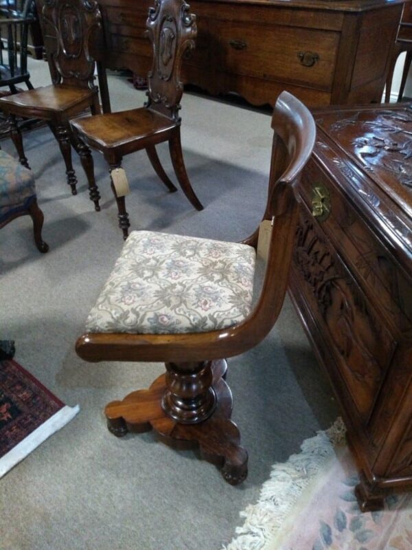 Victorian Rosewood Harpist Chair - Image 2