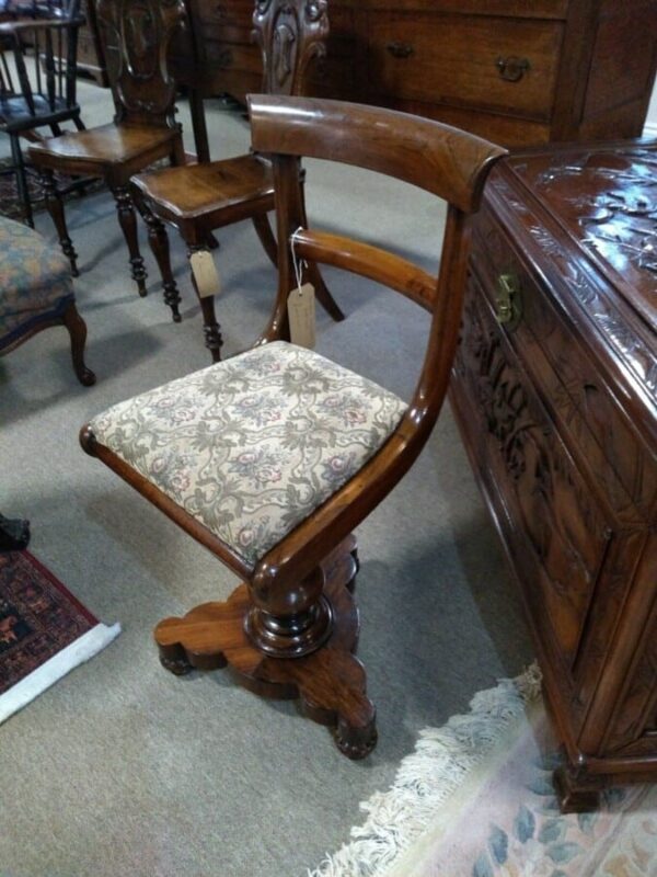 Victorian Rosewood Harpist Chair