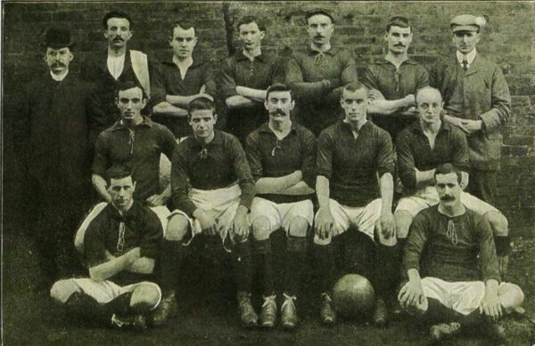 1904 MDT FA football medal 9k gold - Image 2