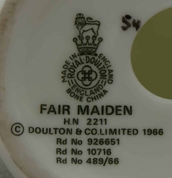 Royal Doulton Figurine Fair Maiden HN 2211 - Image 3