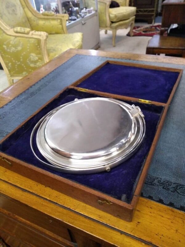 Hukin & Heath Ltd Silver Plated Butler’s Stand silver tray Antique Silver 8