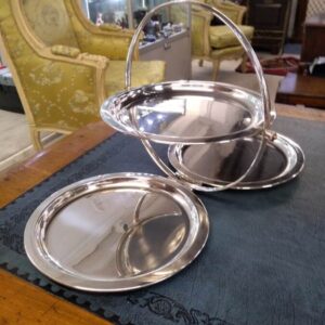 Hukin & Heath Ltd Silver Plated Butler’s Stand silver tray Antique Silver