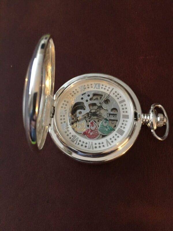 Pocket watch fishing man hands ,Heritage collection collectible pocket watch Antique Collectibles 4