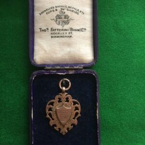 1904 MDT FA football medal 9k gold FA football Antique Collectibles