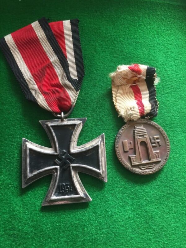 WW2 , 2nd class Iron cross and Italian-German campaign medals 1941-1942 Afrika Korps Antique Collectibles 3