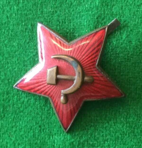 Original CCCP ww2 Three medals and cap badge Antique Collectables Antique Collectibles 3