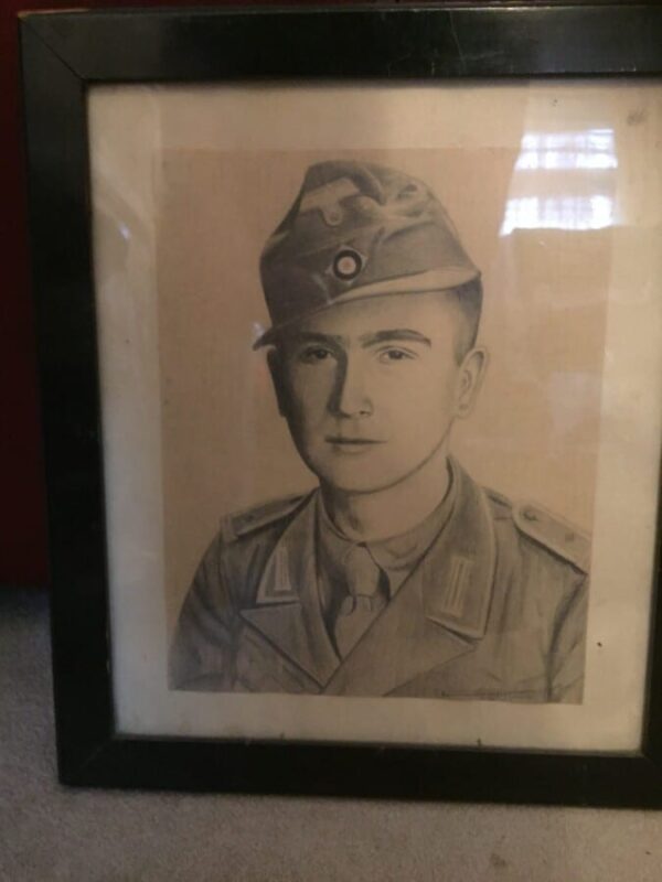 Drawing of Afrika korps Soldier. 1942