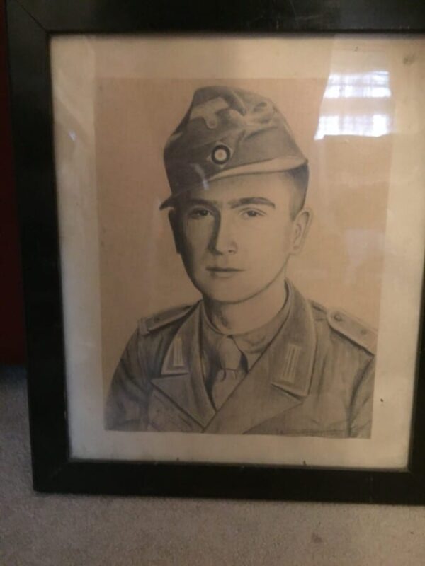 Drawing of Afrika korps Soldier. 1942 - Image 2
