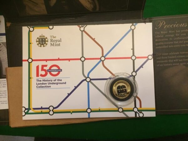 Rare Mint proof £2 London Underground coin issued 2013 as special presentation package from London mint - Image 2