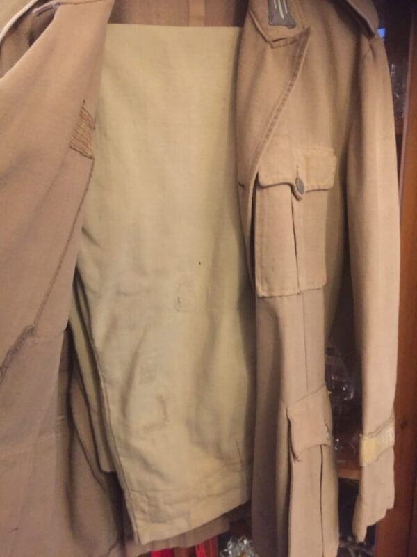 German Afrika Korps uniform from Hollywood used in the film “Tobruk” and “The Desert Rat “ Afrika Korps Antique Textiles 7
