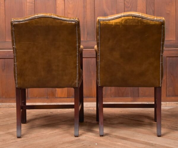Pair Of Olive Green Chesterfield Armchairs SAI2809 - Image 10