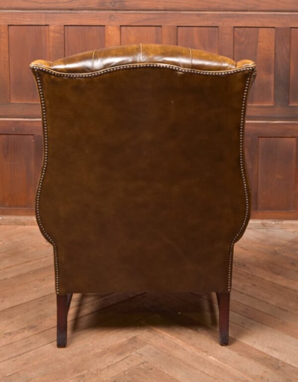 Olive Green Chesterfield Wing Back Chair SAI2811 - Image 5