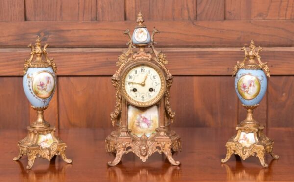 Victorian Garniture Clock Set SAI2806 Antique Clocks 3