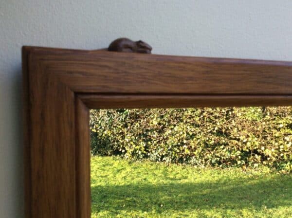 Colin 'Beaverman' Almack Oak Framed Mirror 1960's - Image 2