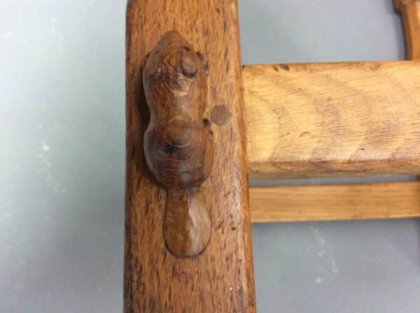 Colin ‘Beaverman’ Almack Oak Stool antique stool Antique Furniture 5