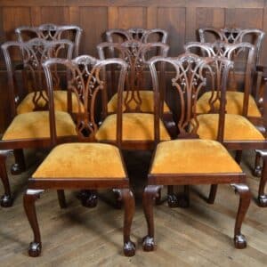 Set Of 8 Chippendale Style Dining Chairs SAI2840 Chippendale style Antique Chairs 3