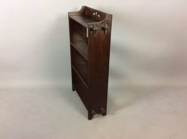 Arts & Crafts Oak Open Bookcase c1910 - Image 2