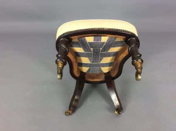 Late Victorian Walnut Bedroom Chair - Image 4