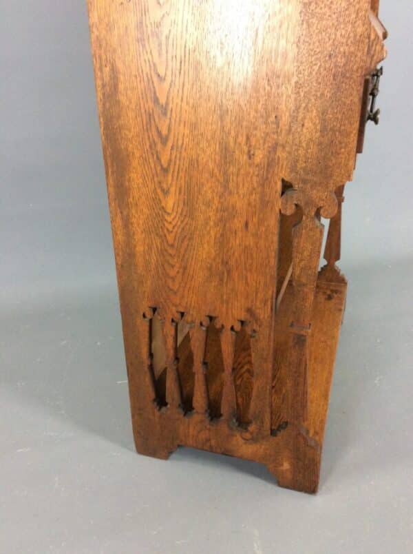 Arts & Crafts Oak Bureau Bookcase c1900 - Image 6