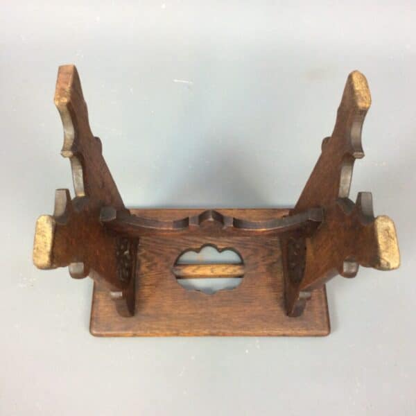 Late 19th Century Gothic Revival Oak Stool c1890 - Image 6