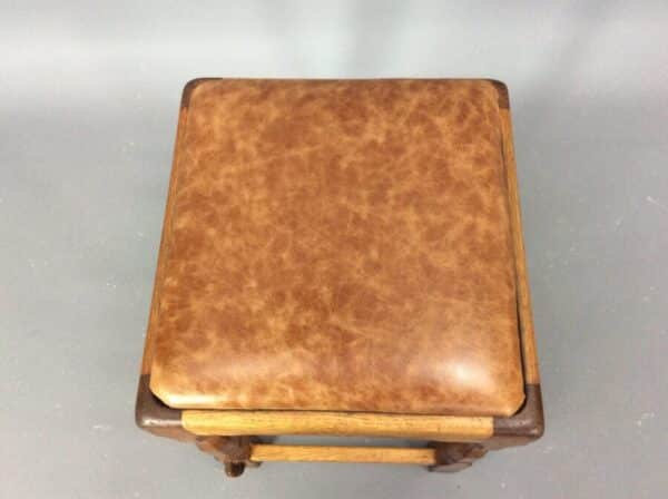 Colin 'Beaverman' Almack Oak Stool - Image 5