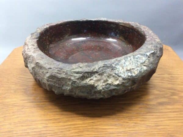 Mid Century Cornish Serpentine Stone Bowl Cornish Antique Collectibles 3