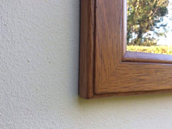 Colin 'Beaverman' Almack Oak Framed Mirror 1960's - Image 3