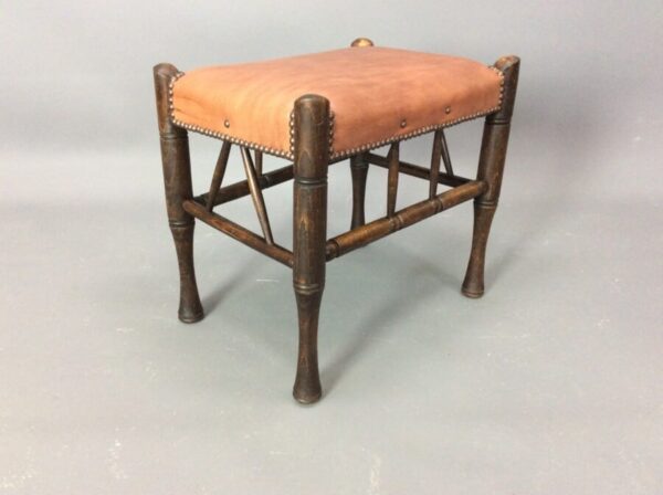 Arts & Crafts Thebes Stool by Liberty of London c1900 Liberty Antique Furniture 3