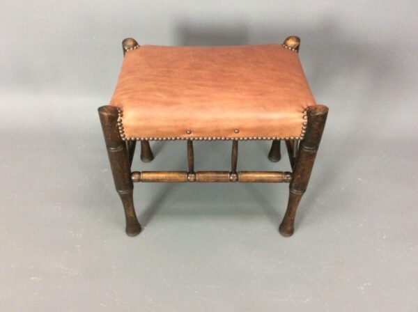 Arts & Crafts Thebes Stool by Liberty of London c1900 Liberty Antique Furniture 4