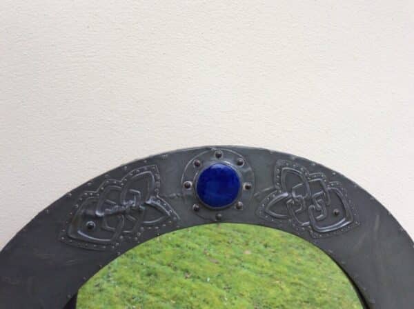 Arts & Crafts Pewter Mirror c1900 - Image 3
