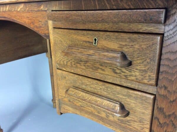 1930's Oak Writing Desk - Image 5
