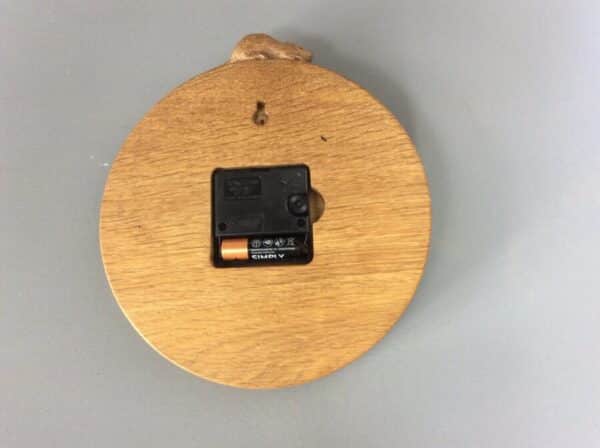 Colin 'Beaverman' Almack Yorkshire Rose Oak Clock 1960's - Image 2