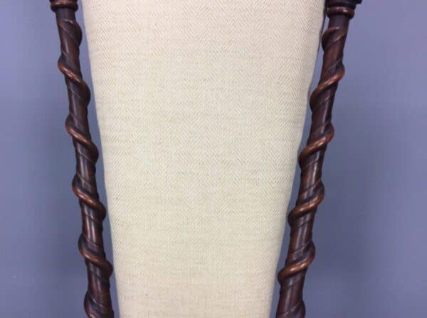 Late Victorian Walnut Bedroom Chair - Image 8