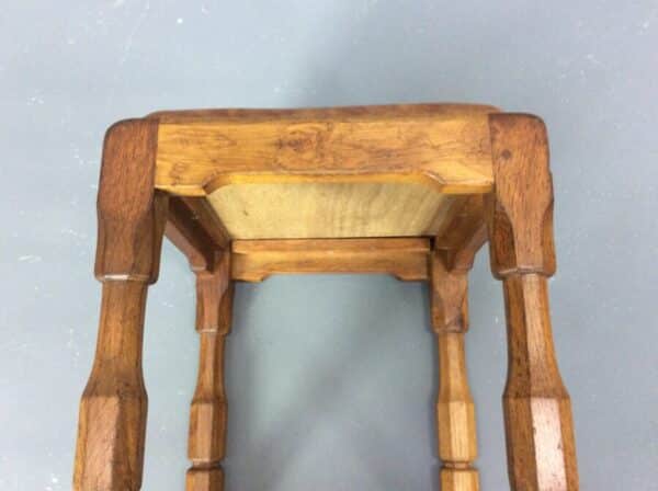 Colin ‘Beaverman’ Almack Oak Stool antique stool Antique Furniture 6