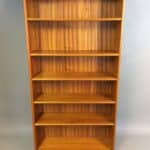 Mid Century Tall Teak Bookcase bookcase Antique Bookcases