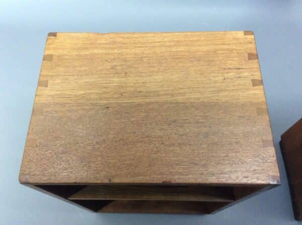 Pair of Cotswold School Oak Bedside Cabinets c1930's - Image 3