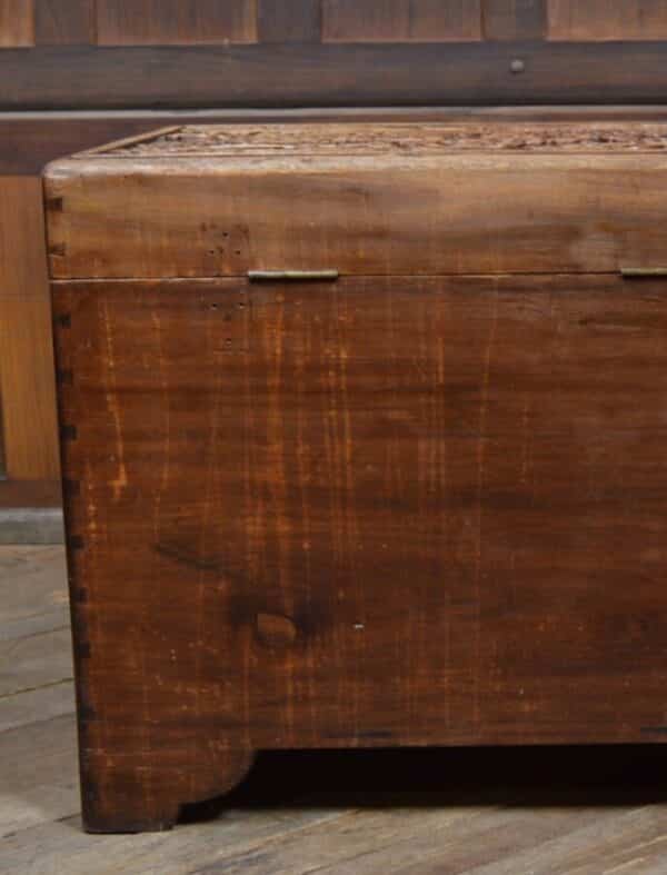 Oriental Camphor Wood Blanket / Storage Box SAI2848 - Image 9