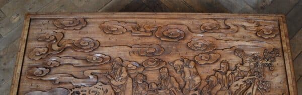 Oriental Camphor Wood Blanket / Storage Box SAI2848 - Image 17